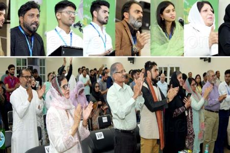 "ہم نغمہ سرا کچھ غزلوں کے” عنوان سے پاکستان سوشل سینٹر شارجہ میں مشاعرہ کا انعقاد