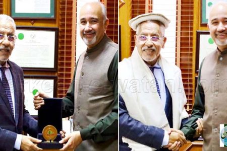 سیکرٹری جنرل، خلیفہ انٹرنیشنل ایوارڈ فار ڈیٹ پام اینڈ ایگریکلچر انوویشن ڈاکٹر عبد الوہاب زید کی سفیر پاکستان فیصل نیاز ترمذی سے ملاقات
