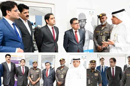 قونصلیٹ جنرل آف پاکستان دبئی کی خصوصی ٹیم کا جنرل ڈائریکٹوریٹ آف ریذیڈنسی اینڈ فارن افیئرز دبئی کے العویر امیگریشن سینٹر کا دورہ
