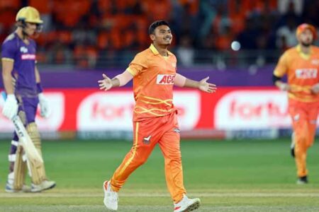 آئی ایل ٹی 20 میں ایان افضل خان کا ریکارڈ اسپیل گلف جائنٹس کو شکست سے نہ بچاسکا