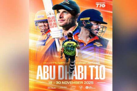 ابوظہبی ٹی10 سیزن09 کا آغاز18 نومبر2025 سے ہوگا