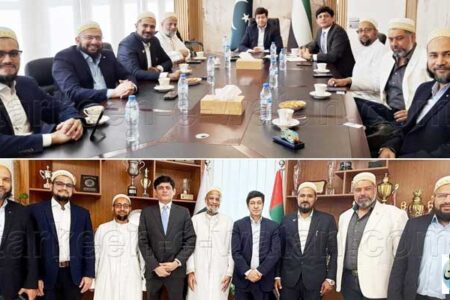 بوہرہ تاجر برادری کے ایک وفد کی قونصلیٹ آف پاکستان دبئی کے قونصل جنرل حسین محمد سے ملاقات