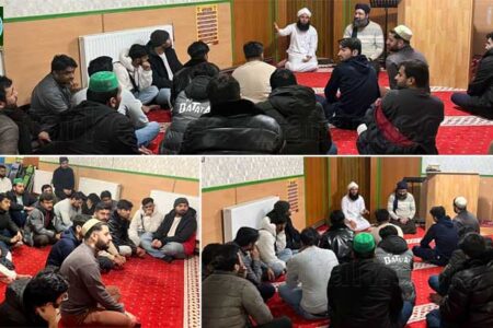 آسٹریا کے دارالحکومت ویانا میں مدنی مرکز فیضانِ مدینہ میں دعوتِ اسلامی کے تحت طلباؤں سے ملاقات و افطار