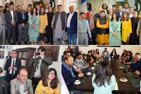 پاکستانی سفیر ممتاز زہرا بلوچ کی پیرس میں مقیم پاکستانی میڈیا نمائندگان سے ملاقات